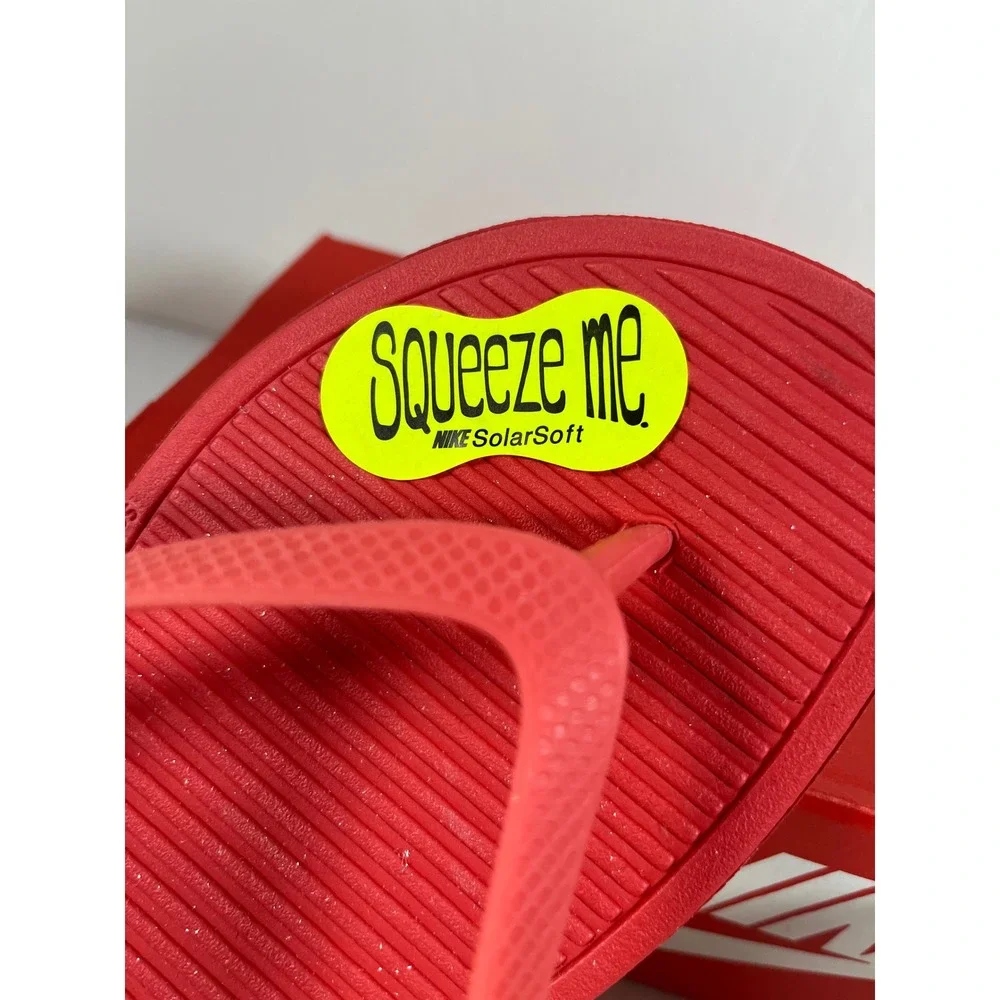 Nike Solarsoft Thong II Womens Flip Flop Sandals Fruit Punch Red 488161-600 9